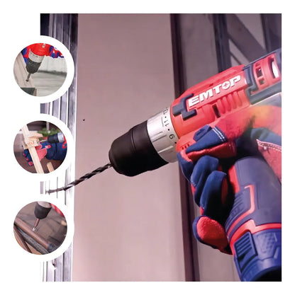 Taladro Inalámbrico Emtop 12 V ECDL12510 – Potencia sin cables