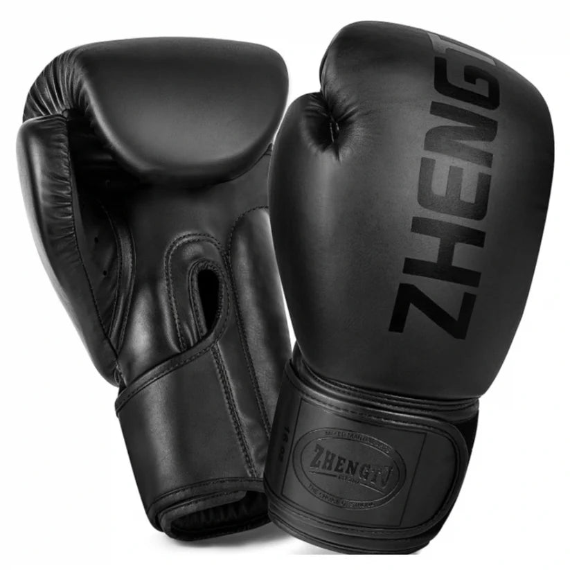 Guantes de Boxeo ZTTY Negros – Entrenamiento y Sparring