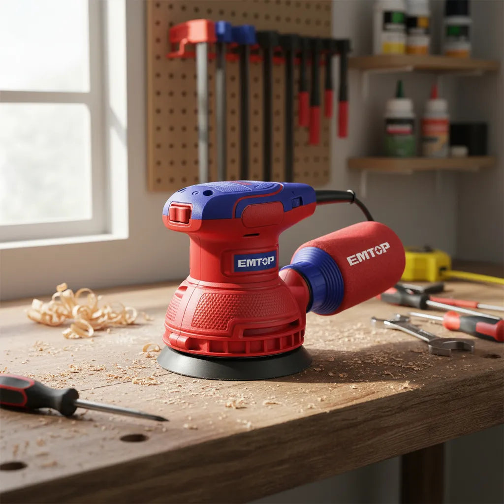 Lijadora Orbital Emtop EFSR23206 – Potencia y precisión